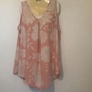 Pinkish and Creme Floral Blouse